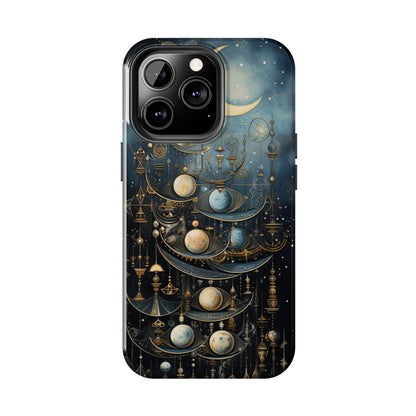 Esoteric Art Nouveau Moon Phases iPhone Case | Embrace the Mystical Beauty of Lunar Transitions