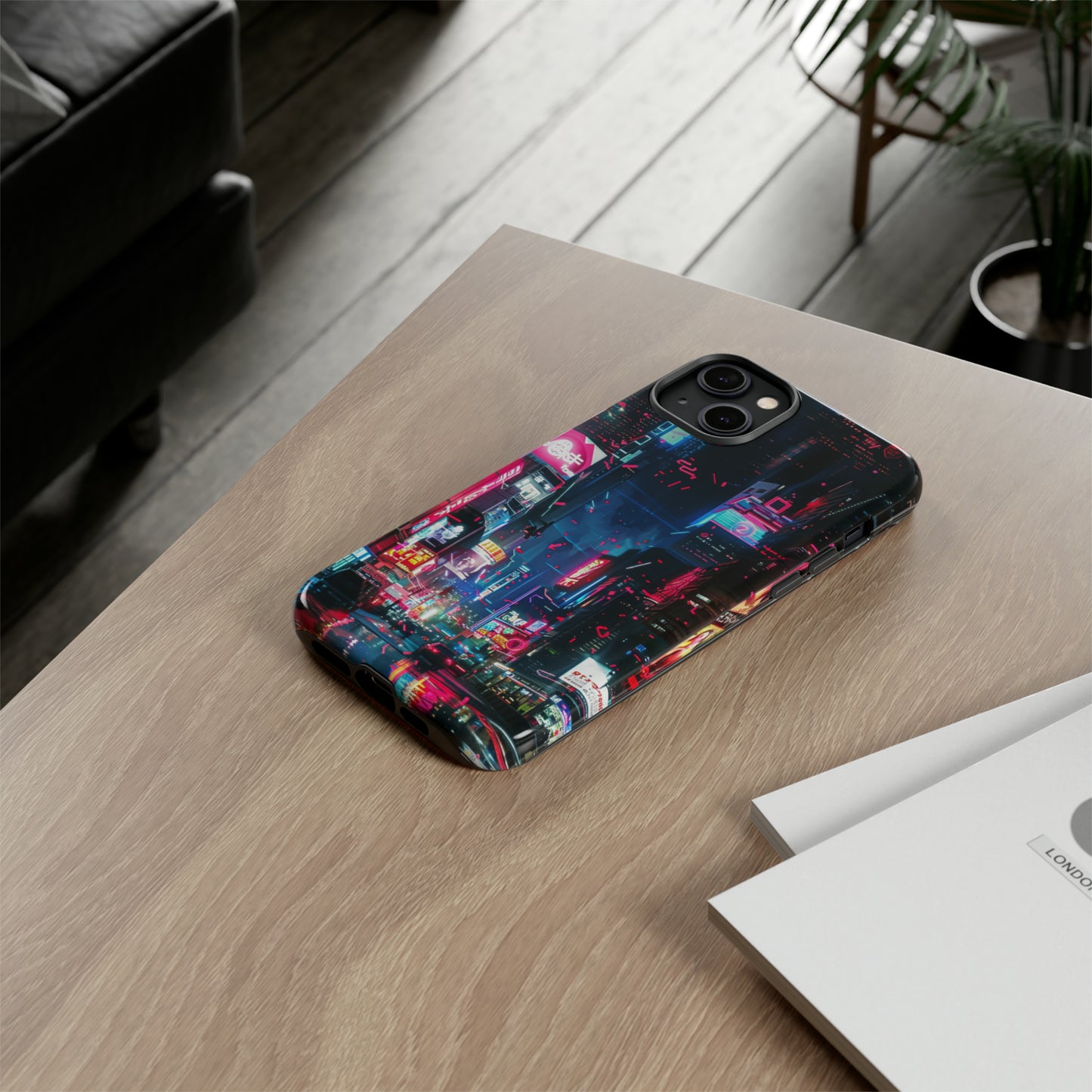 Cyberpunk Tokyo Cityscape Phone Case