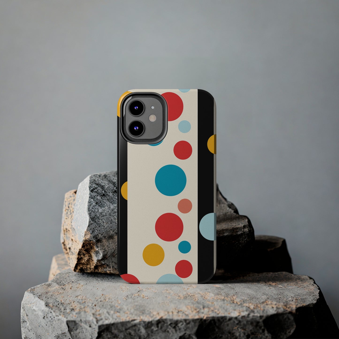 Classic Meets Creative: Abstract Polka Dots Tough Case for iPhone