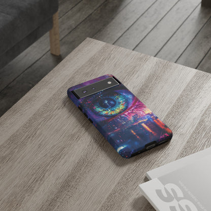 Eye of the Beholder Cyberpunk Art Phone Case