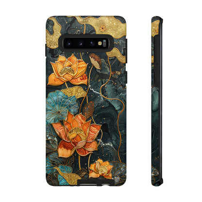 Chiyogami Floral Scroll Work Phone Case