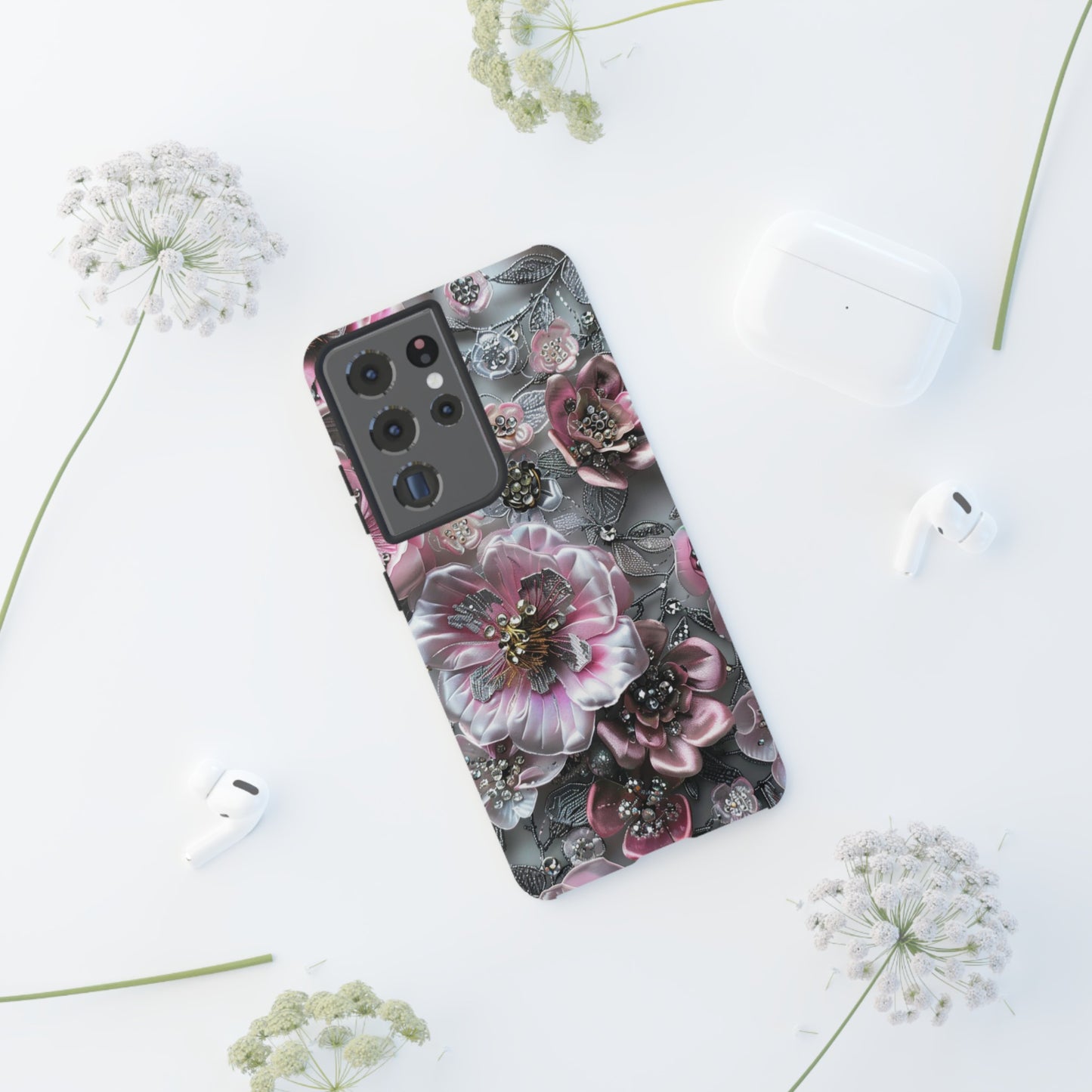 Coquette Aesthetic Floral Art iPhone 15 Case