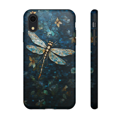 Vintage Mosaic Style Dragonfly