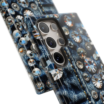 Blue Jean Queen Rhinestone Bling Phone Case