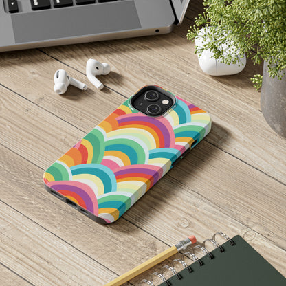 Rainbow Tough iPhone Case | Embrace Vibrant Style and Reliable Protection