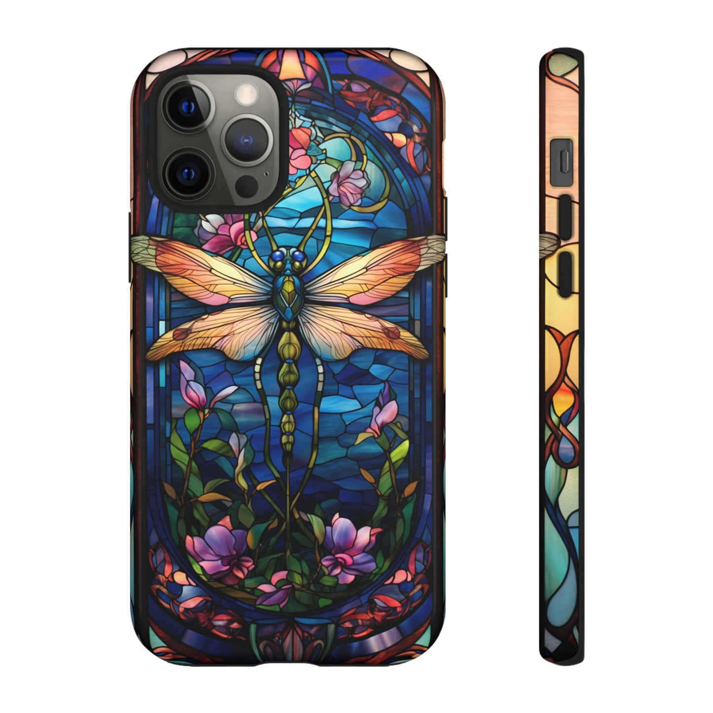 Art Nouveau Stained Glass Dragonfly Phone Case