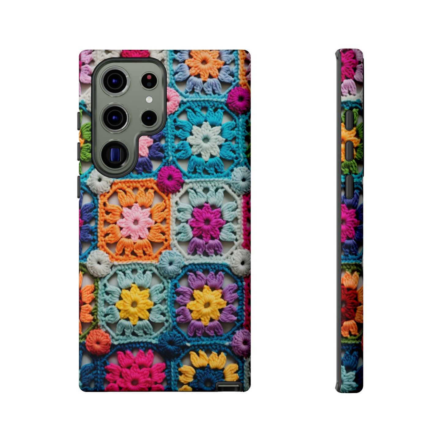 Vintage Crochet Blanket Look Phone Case