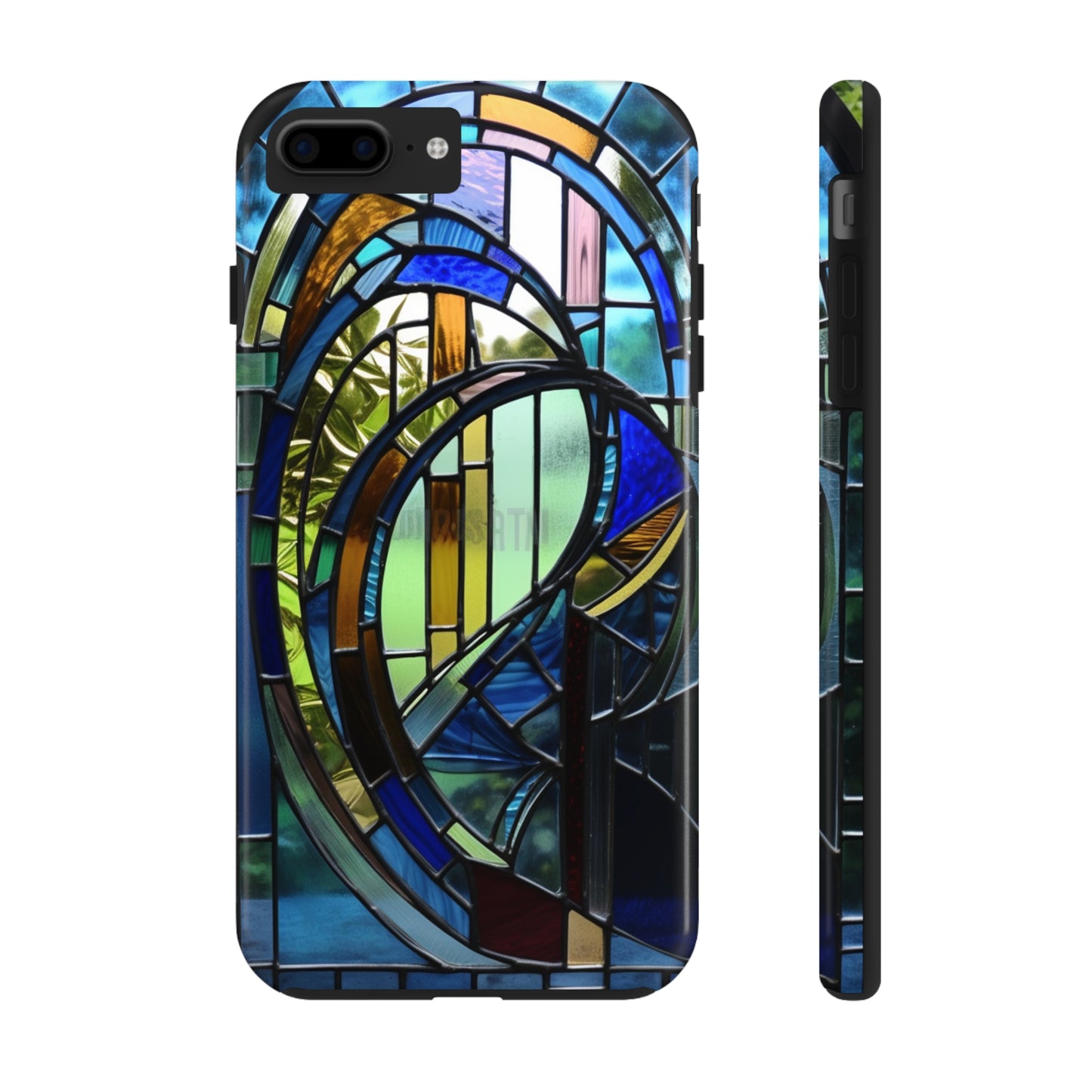 Stained Glass Floral: Art Deco Delight | Boho Chic Tough Case for iPhone & Samsung Galaxy Models