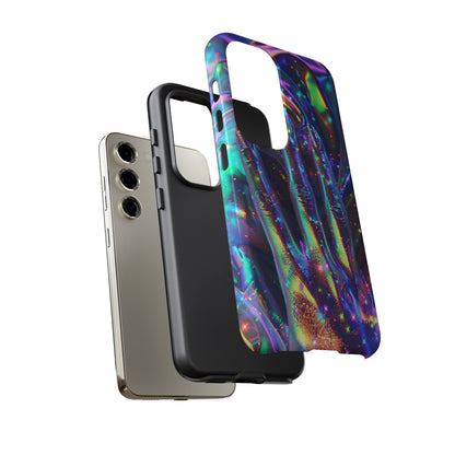 Marbled opalescent Holographic Print Phone Case