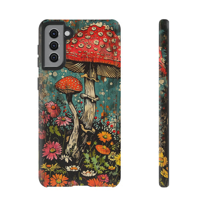 Trippy Magic Mushroom Retro Art Phone Case