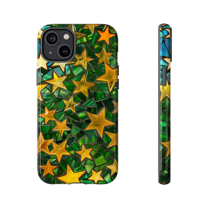 Green Celestial Stained Glass Mosaic Phone Case