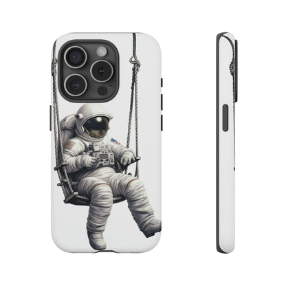 Astronaut on a Swing Phone Case