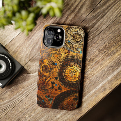 Golden Spiral Tile iPhone Case | Add Glamour and Elegance to Your Device