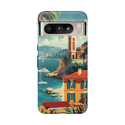 Midcentury French Riviera Landscape Painting Phone Case