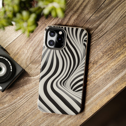 Twist Your Perception: Optical Illusion Tough Case for Apple iPhone Models – Where Art Meets Function