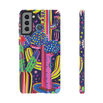 Retro 1960s Psychedelic Cactus Flowers Phone Case