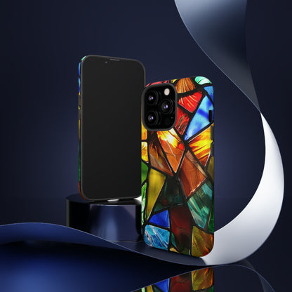 Color Explosion Abstract Stained Glass Phone Case