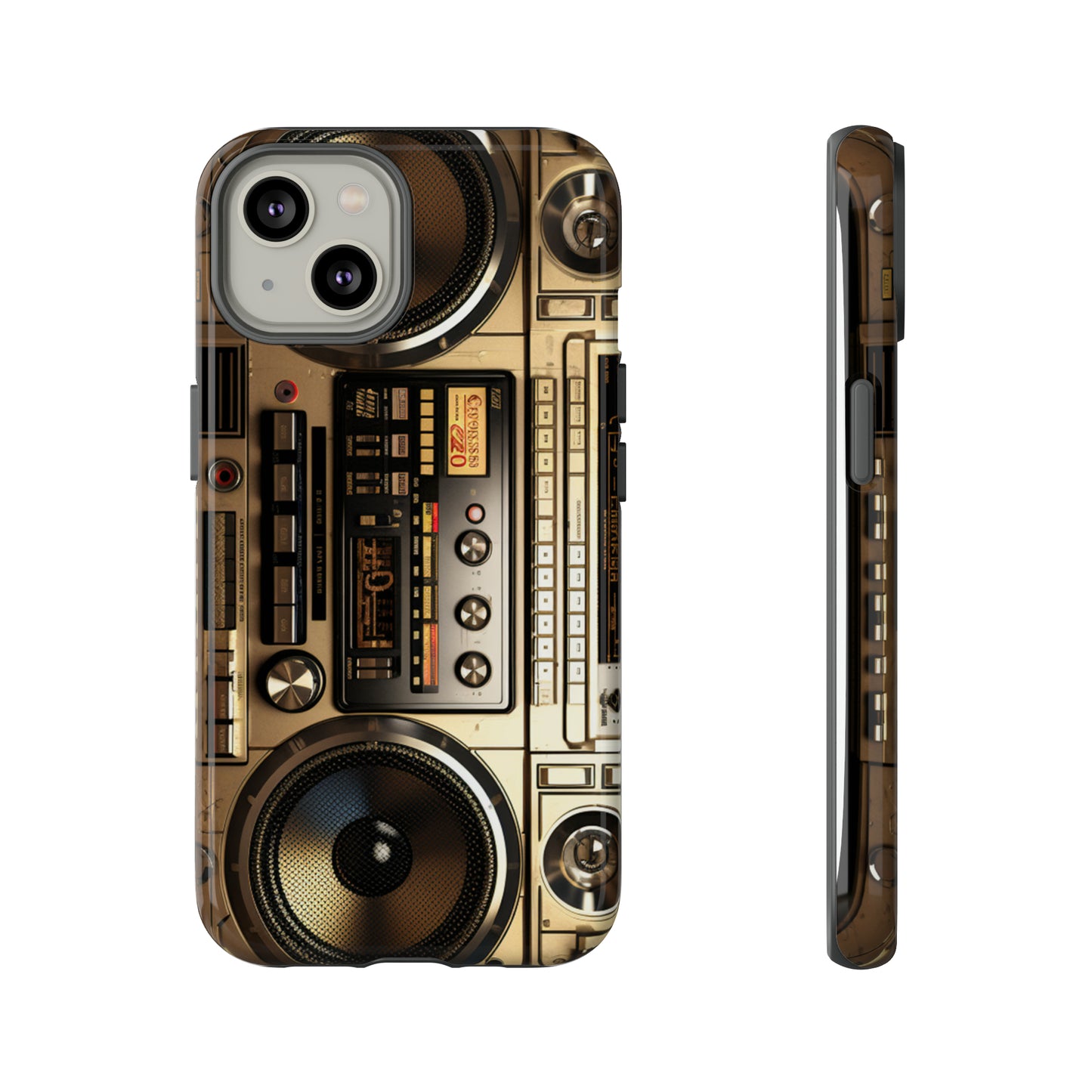 Urban Beats: Boombox Hip Hop Music Pixel Phone Case | Retro Rhythms for iPhone 15 Models