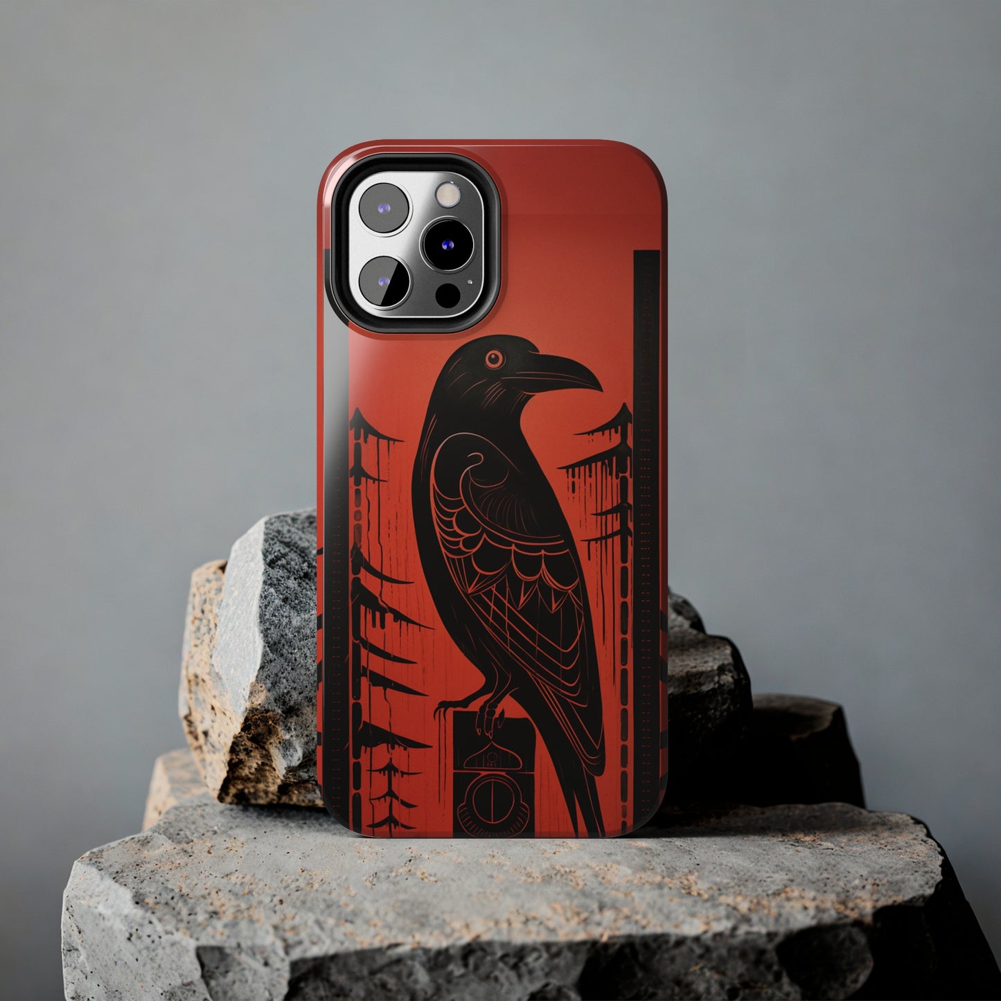 Mystic Totem: Northwest Native American Tribal Raven | Cultural Heritage iPhone Case