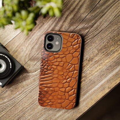 Faux Alligator Skin Textured look and style iPhone Case