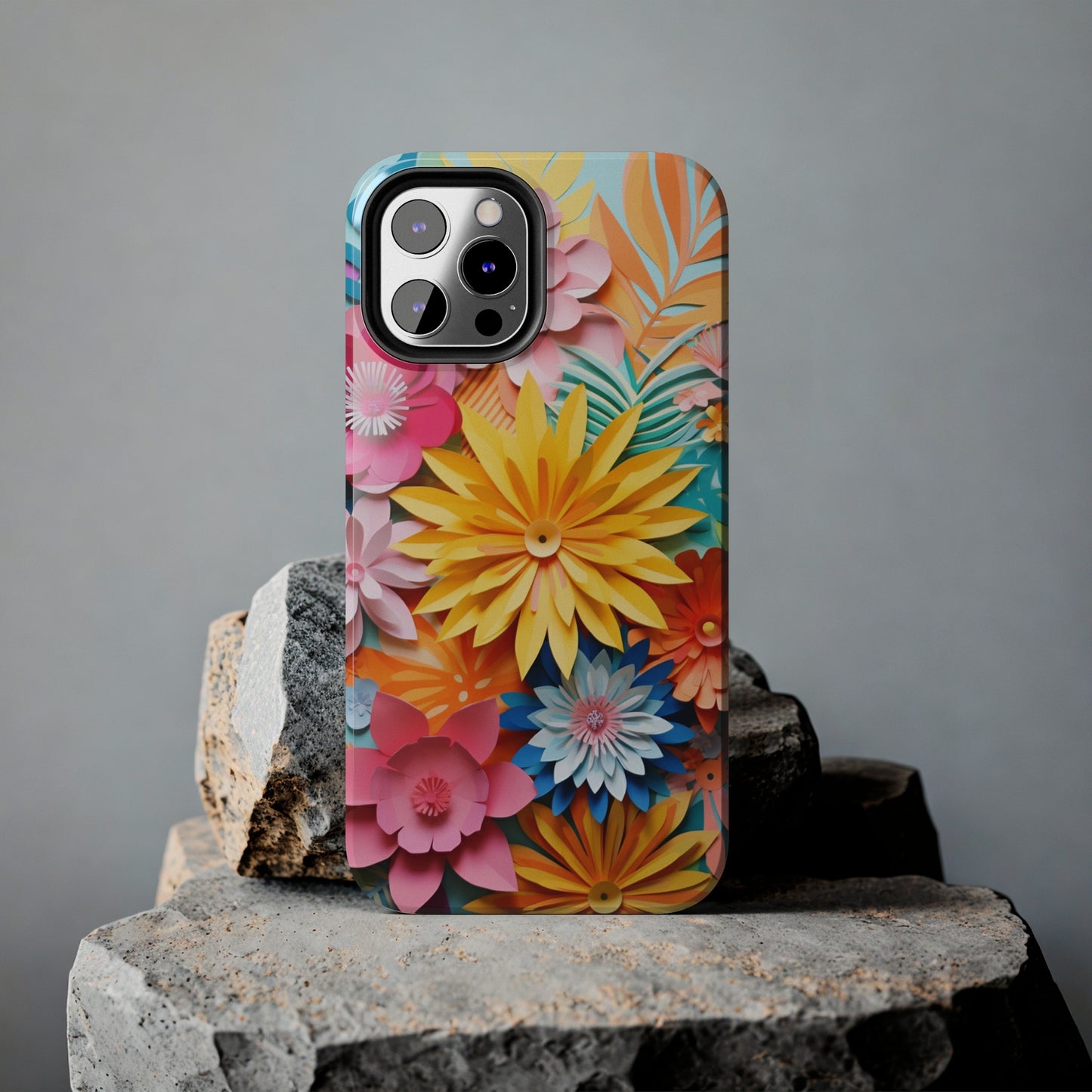 iPhone 12 Pro Max Artistry: Paper Floral Design – Crafted Elegance for iPhone 13 Pro and iPhone XR Enthusiasts