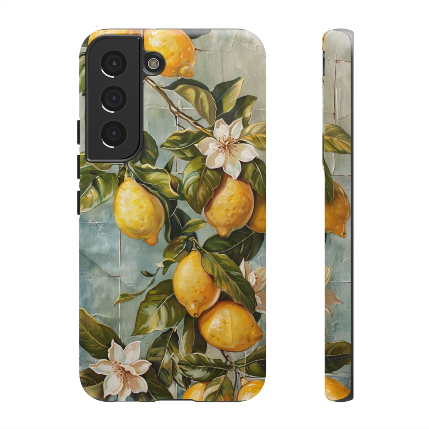 Mediterranean Lemon Tile Oil Painting iPhone 13 Case