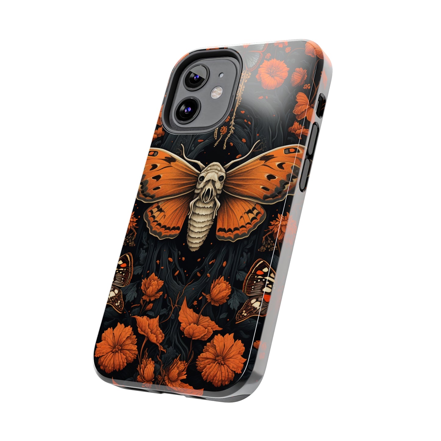 Eerie Elegance: Halloween Goth Moth Apple Phone Case | Dark Enchantment iPhone Case