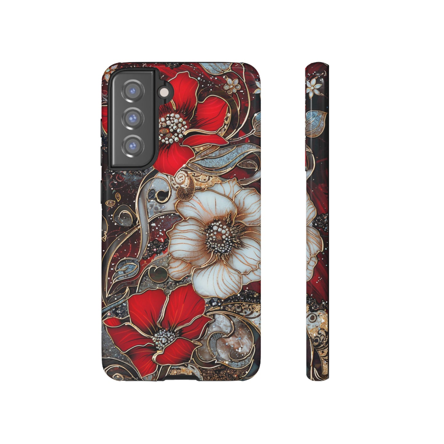 Stained Glass Floral Paisley Explosion Phone Case