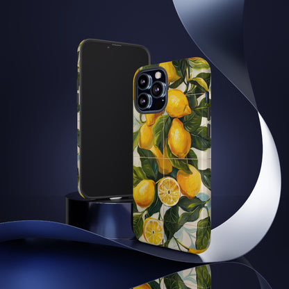 Mediterranean Lemon Italian Tile iPhone 14 Case