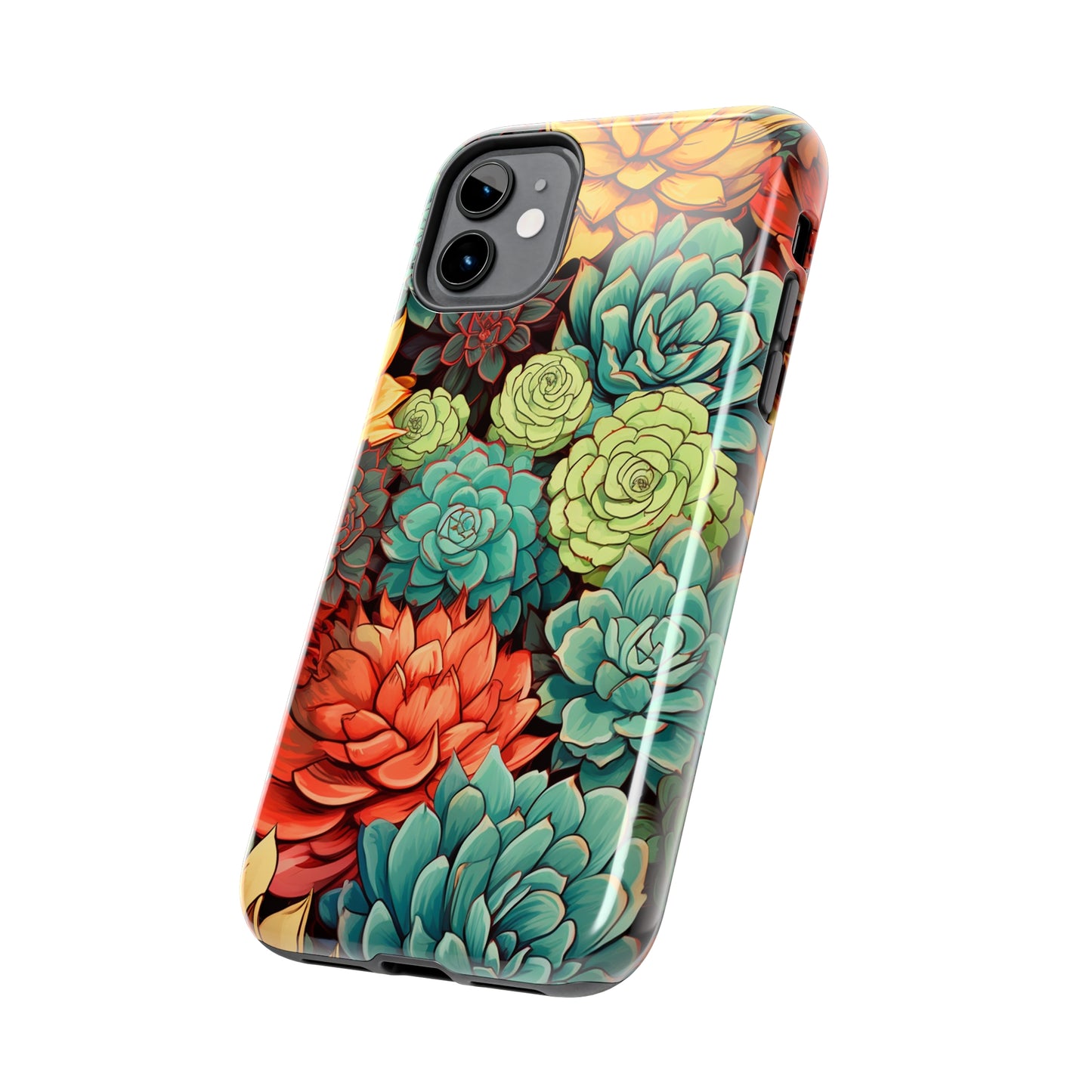 Succulent Desert Cactus Floral iPhone Case | Embrace the Beauty of Arid Elegance