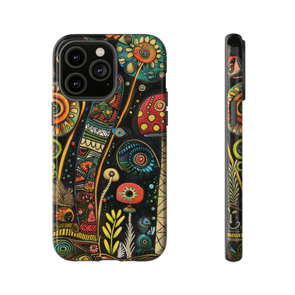 Retro 1960s Psychedelic Flowers Phone Case