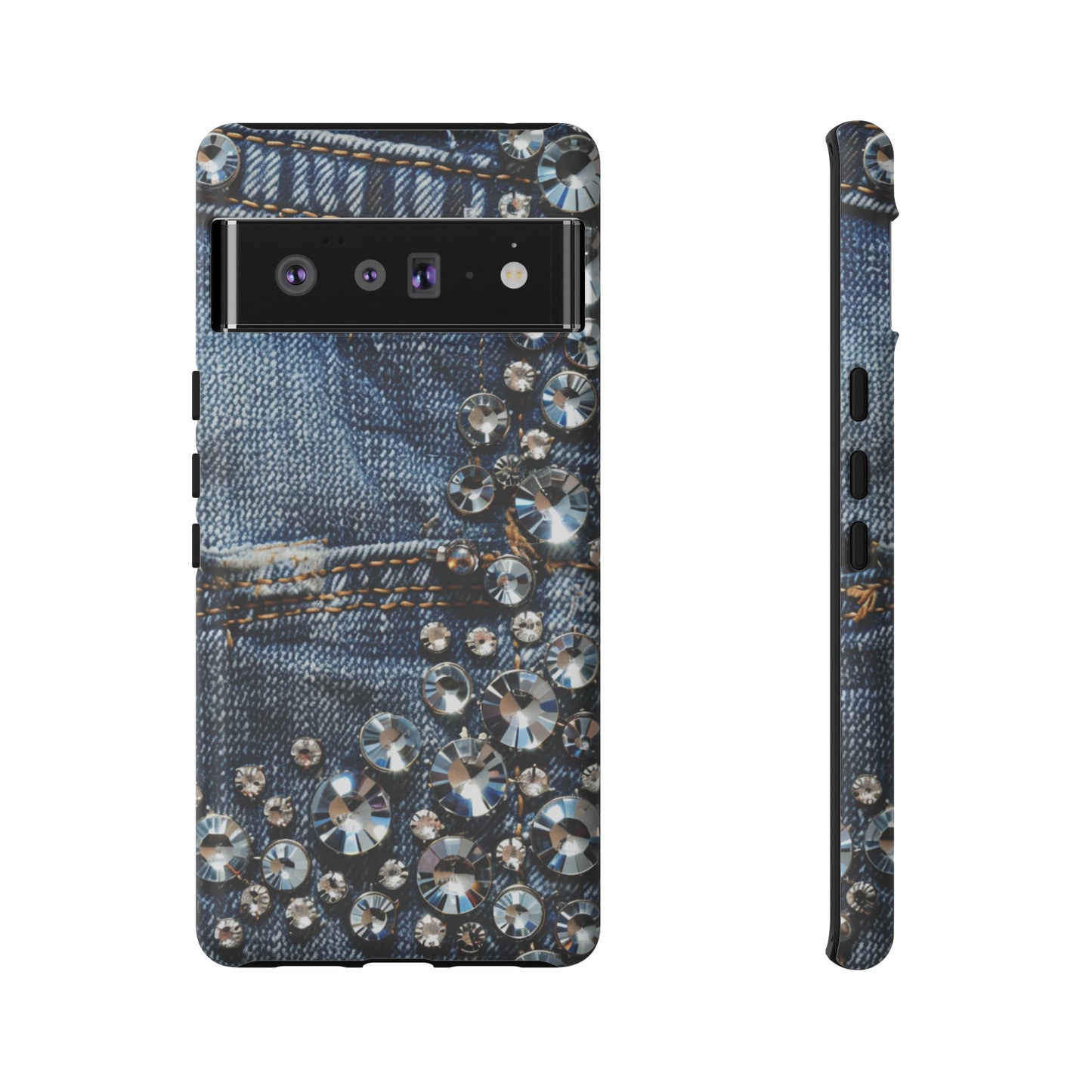 Blue Jean Queen Rhinestone Bling Phone Case