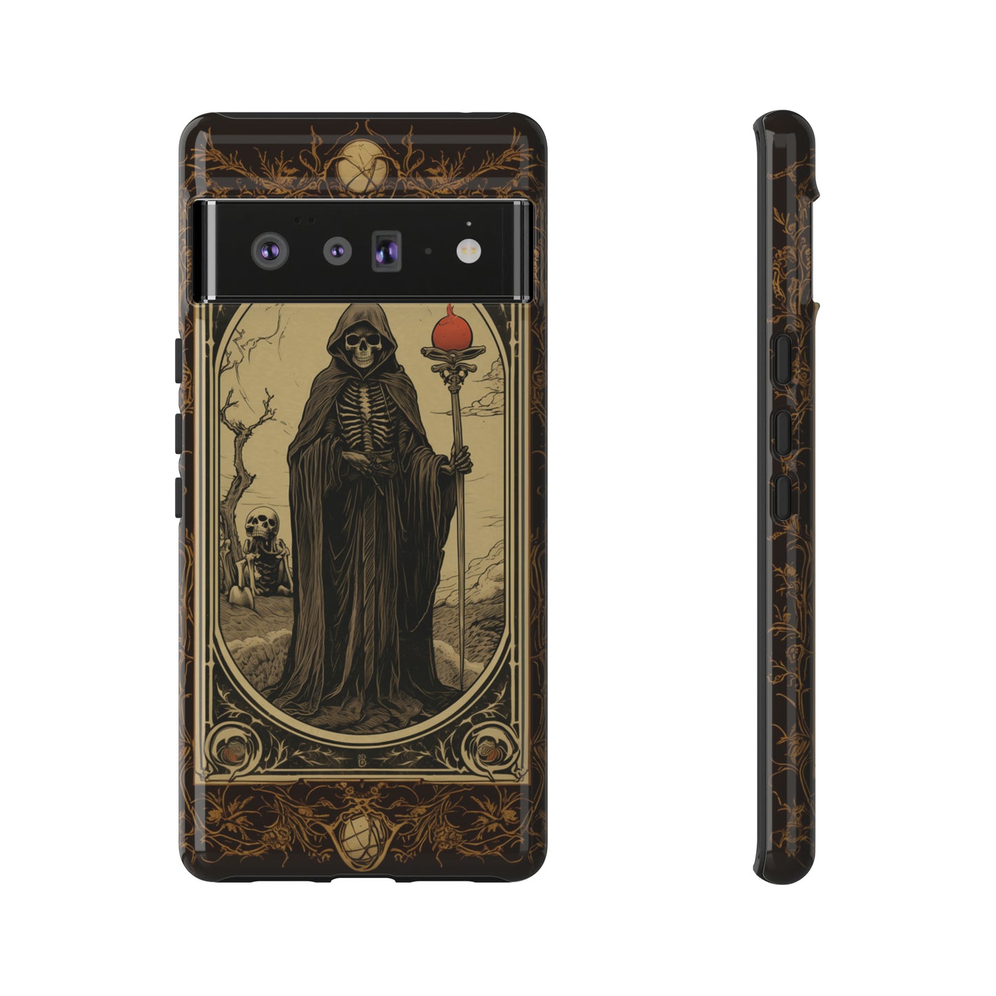 Death's Embrace: The Reaper Tarot Card