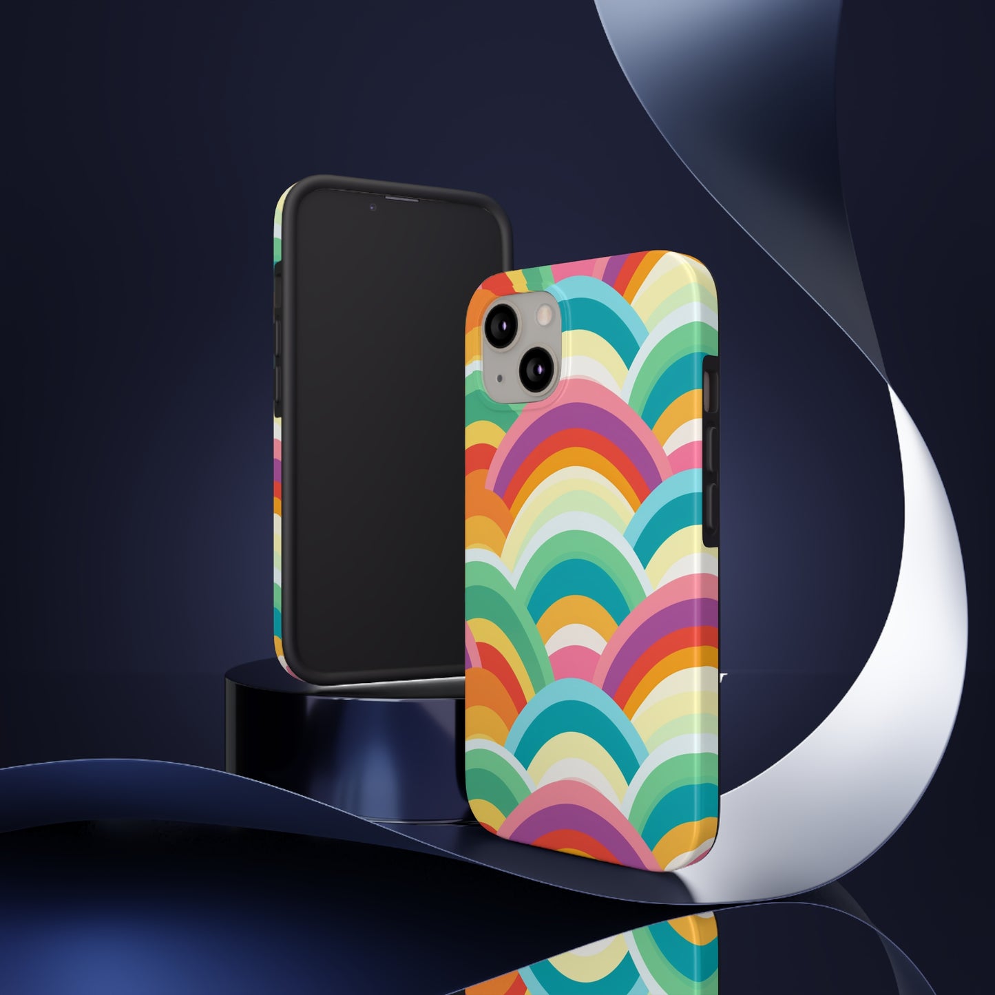 Rainbow Tough iPhone Case | Embrace Vibrant Style and Reliable Protection