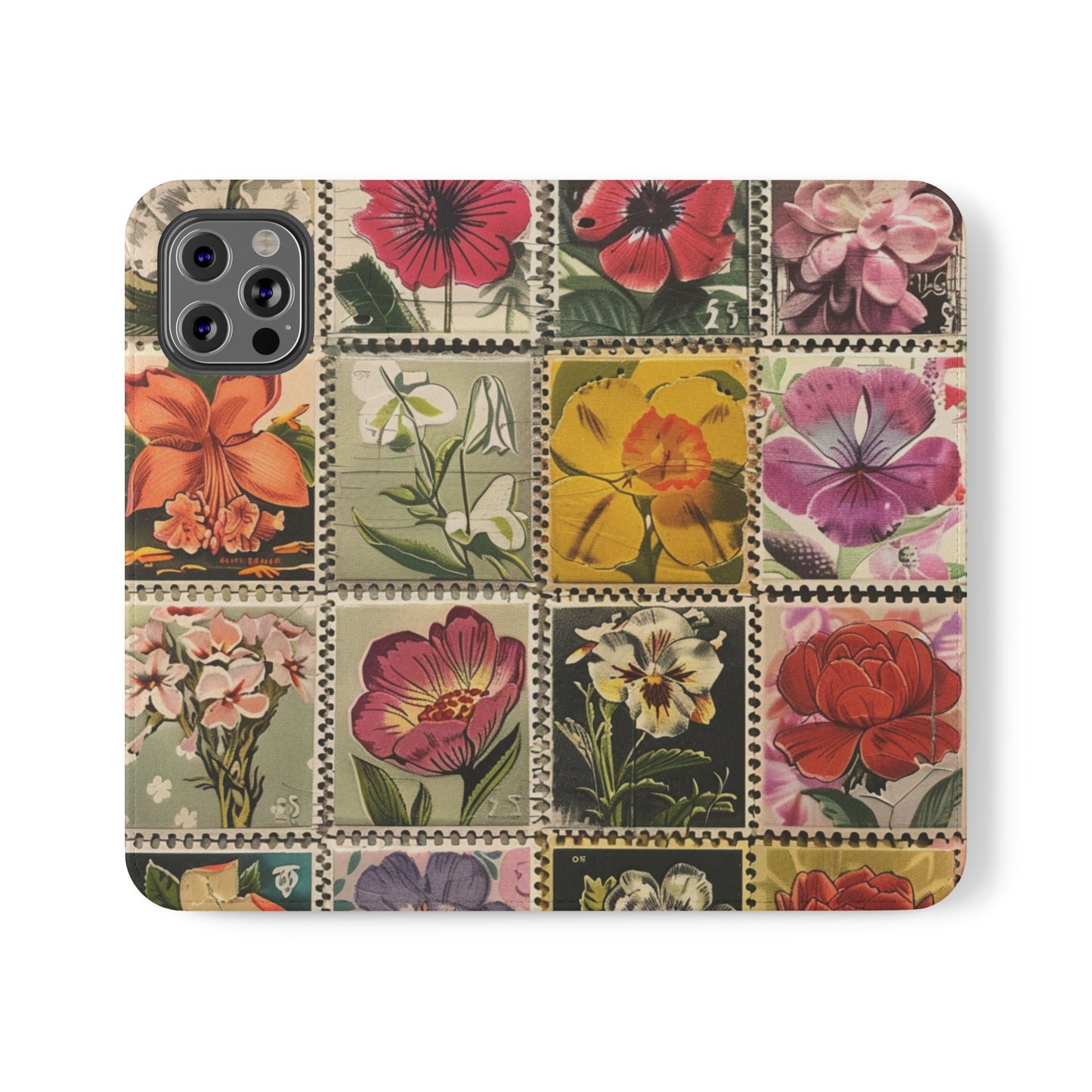 Classic floral stamp folio for Galaxy S21 Plus