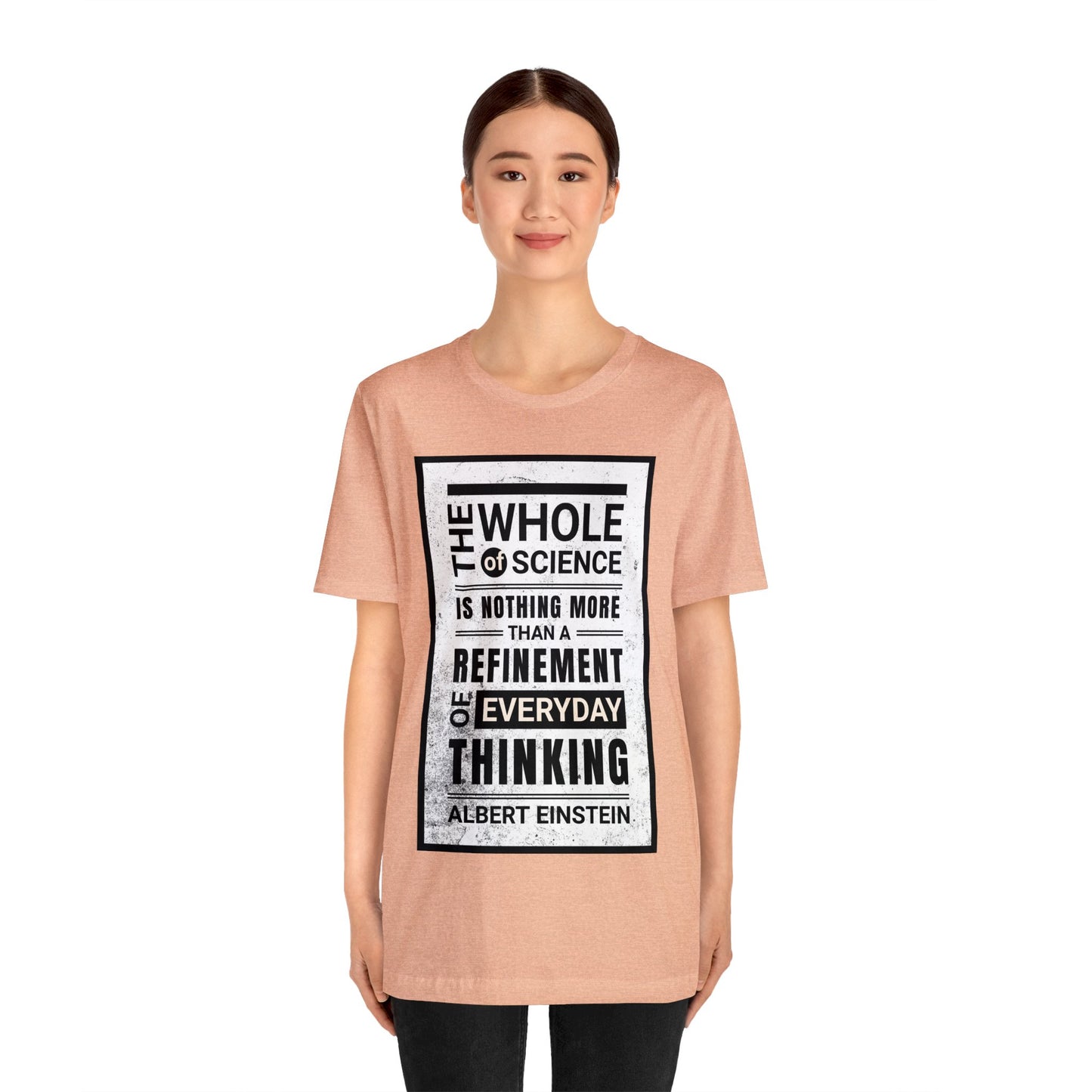 Albert Einstein T-shirt Quote Tee - Unisex Cotton Shirt with Inspirational Science Message
