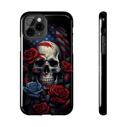 Skull USA Flag iPhone Case | Patriotic Edge with Stylish Protection