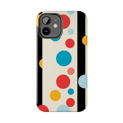 Classic Meets Creative: Abstract Polka Dots Tough Case for iPhone