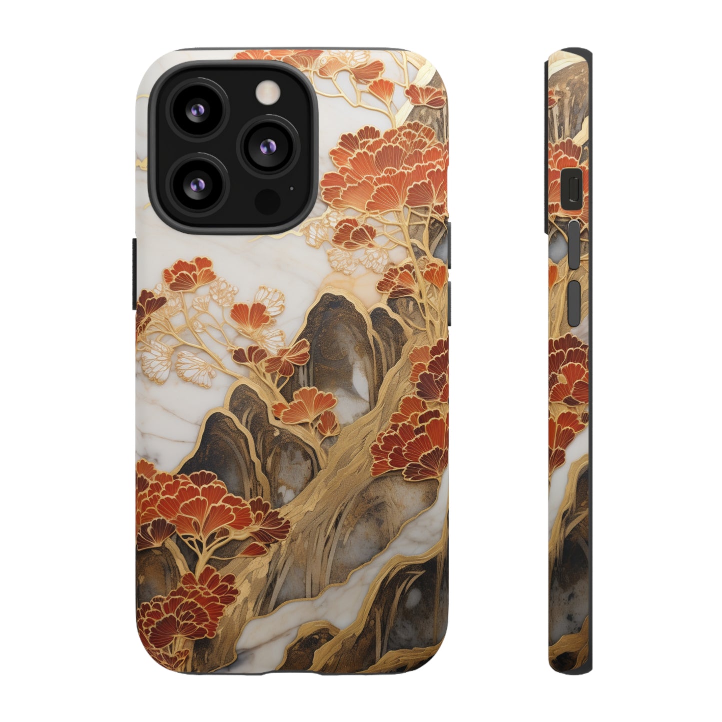 Chiyogami Floral Tough iPhone Case Galaxy S23 S22 S21 S20 Plus Ultra | Iphone 14 13 12 11 8 Pro Max Mini | Pixel 7 6 Pro 5 | Japanese Boho