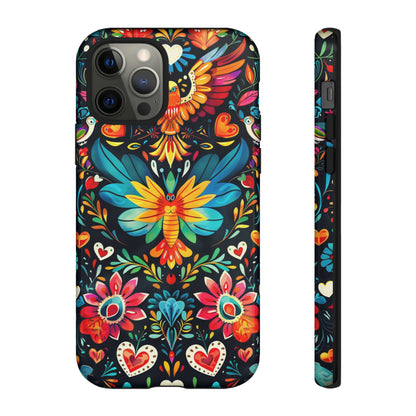 Floral Explosion Magic Hearts Phone Case