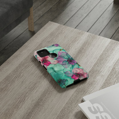 Watercolor Floral Orchids Phone Case