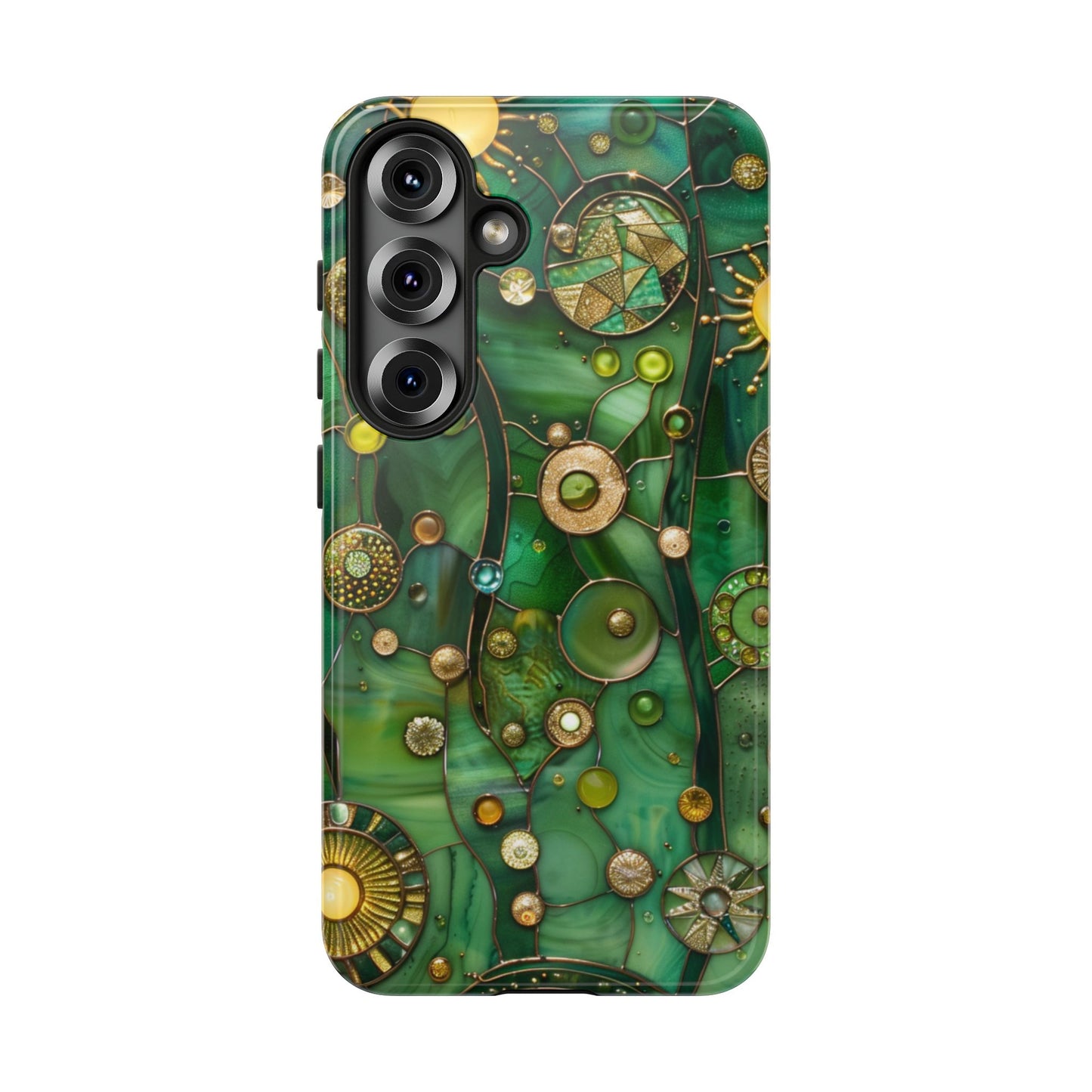 Green Celestial Stained Glass Mosaic Phone Case