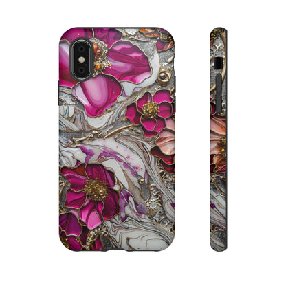 Stained Glass Magenta Floral Paisley Explosion Phone Case