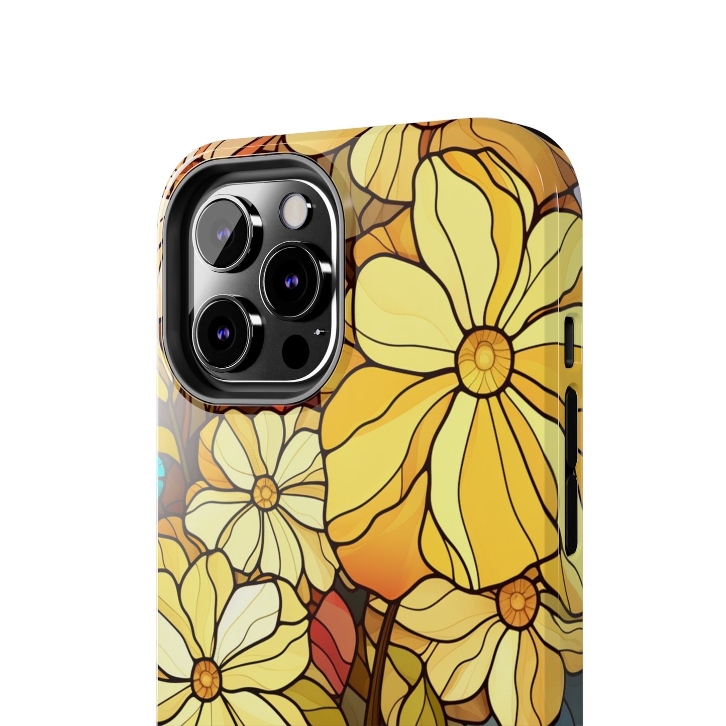 Kaleidoscopic Elegance: Stained Glass Vintage Floral iPhone Case – Timeless Beauty Illuminated