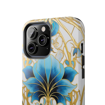 Floral Elegance: Art Deco Stained Glass iPhone Case | Vintage Glamour in Modern Protection iPhone Case for Models 11 through 14 Pro Max