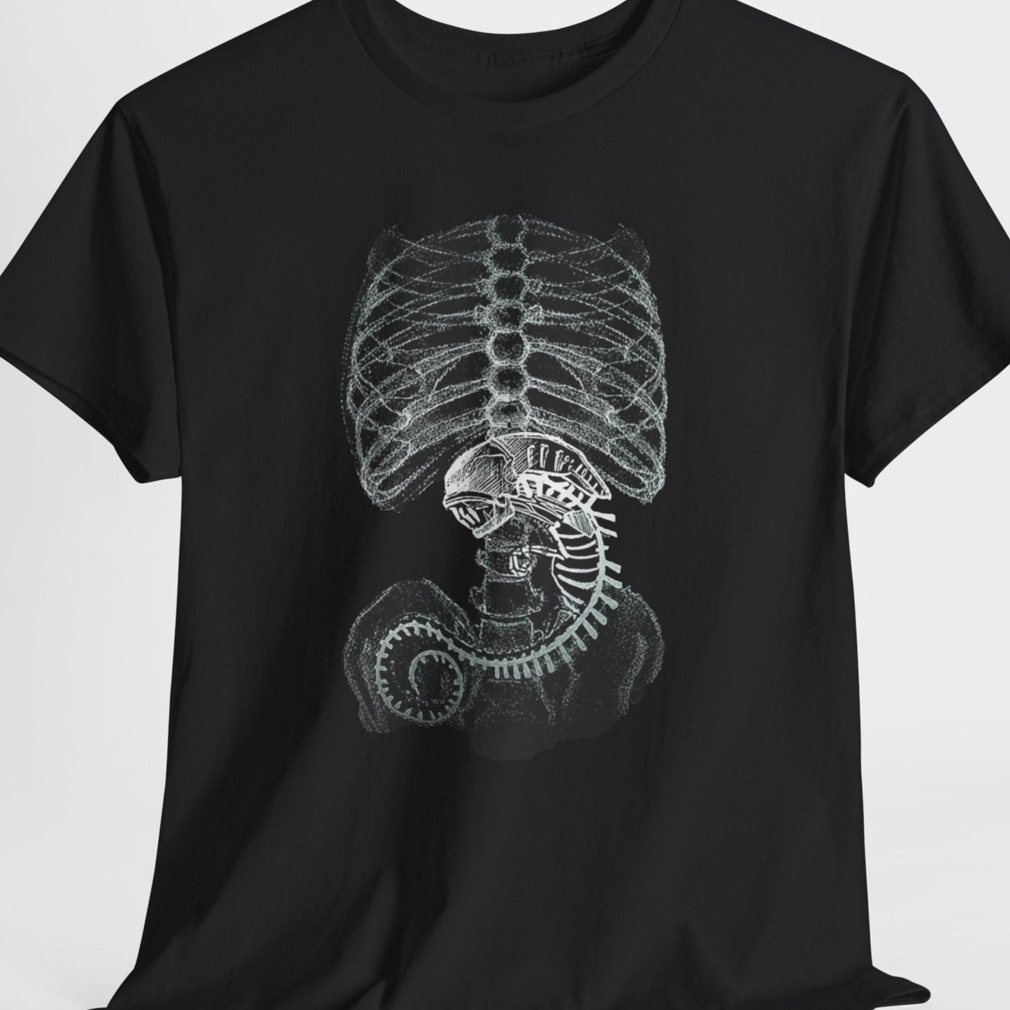 Alien Creature X Ray Sci Fi T Shirt Retro Space Tee