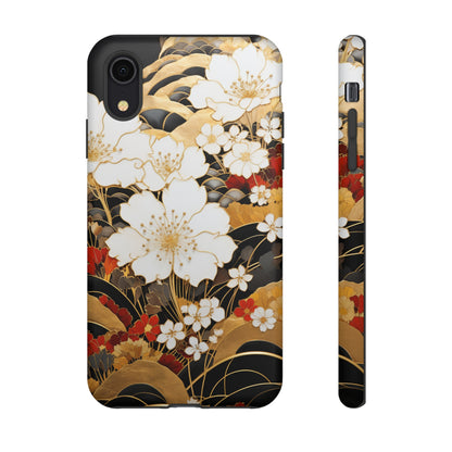 Chiyogami Floral Tough iPhone Case Galaxy S23 S22 S21 S20 Plus Ultra | Iphone 14 13 12 11 8 Pro Max Mini | Pixel 7 6 Pro 5 | Japanese Boho