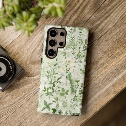 Floral Sage Green Wildflower Phone Case