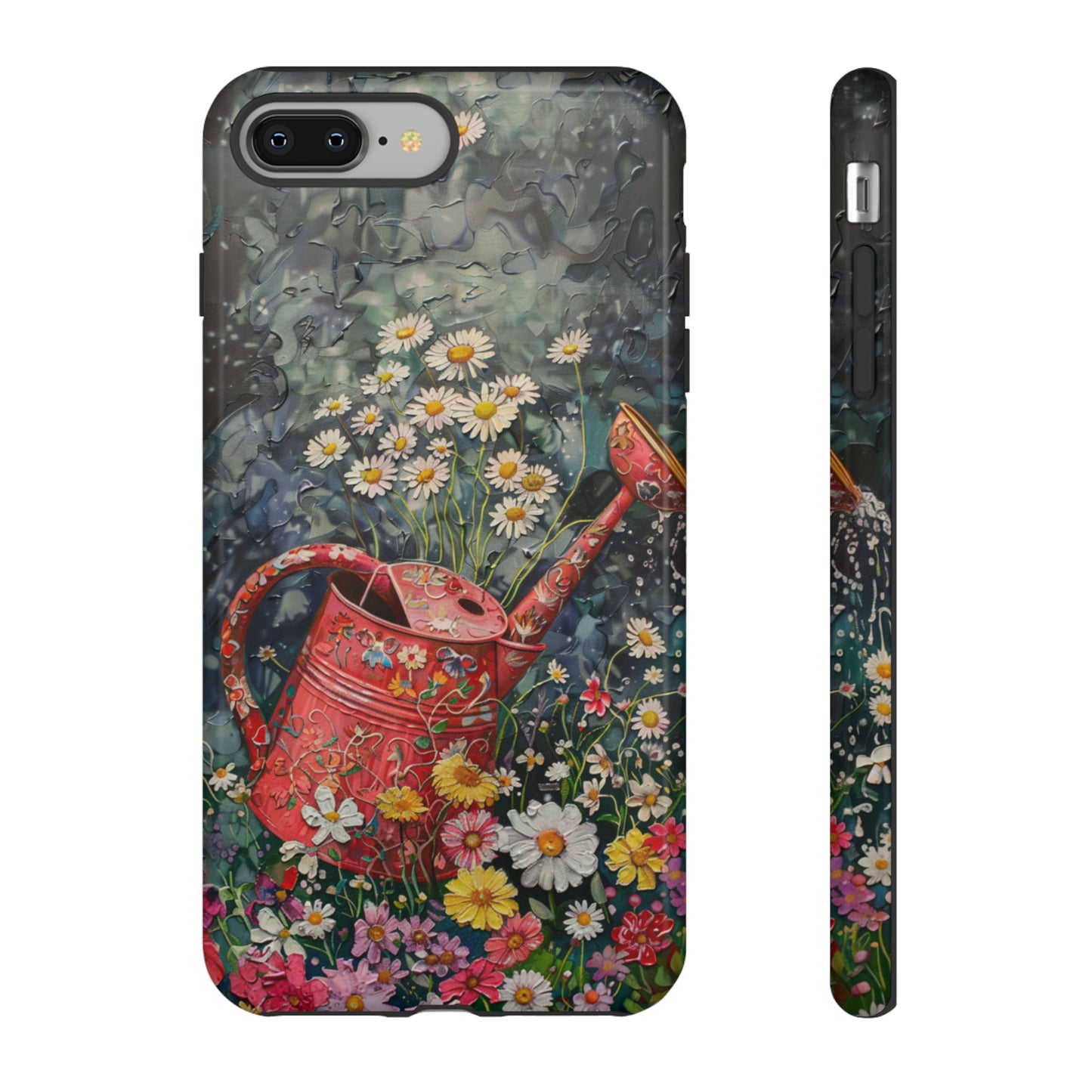 Flowers and Watering Can Floral Oil Painting iPhone Case