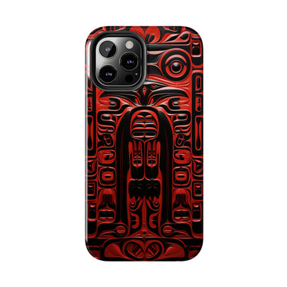 Raven Totems: Northwest Native American Carving | Heritage iPhone Case